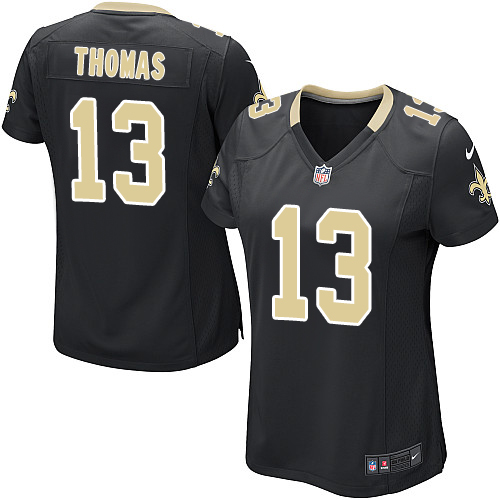 Women's Game Michael Thomas Nike Jersey Black Home - #13 NFL New Orleans Saints
